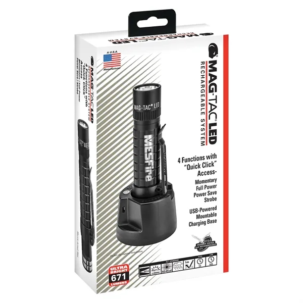 MAG-TAC LED Rechargeable Flashlight, Laser Engraved... from ASI 30270 Aakron Line