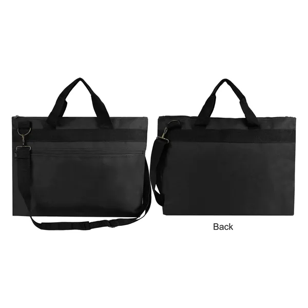 This durable document messenger bag is made of heavy-duty 600D polyester... from ASI 41511 Brainchild USA Inc / BrainChild Gift Club