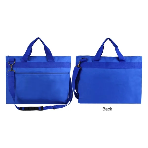 This durable document messenger bag is made of heavy-duty 600D polyester... from ASI 41511 Brainchild USA Inc / BrainChild Gift Club