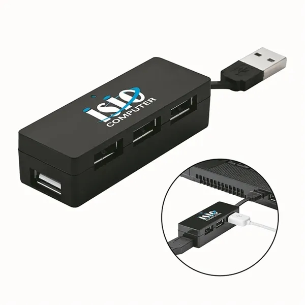 Quarto 4-Port 2.0v USB Hub... from ASI 67866 Logomark/Valumark