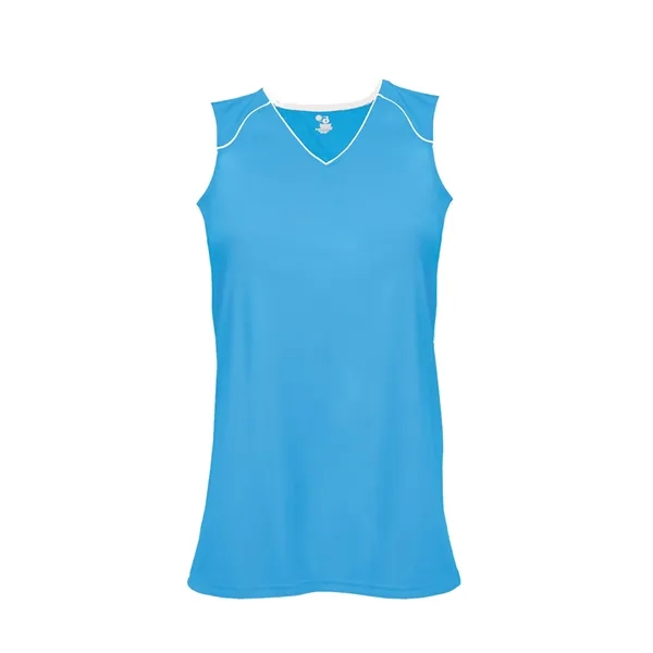 The Adrenaline Ladies' Jersey is made from 100% polyester moisture-management fabric.... from ASI 37461 Augusta Sportswear