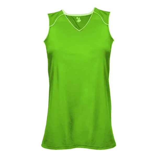 The Adrenaline Ladies' Jersey is made from 100% polyester moisture-management fabric.... from ASI 37461 Augusta Sportswear