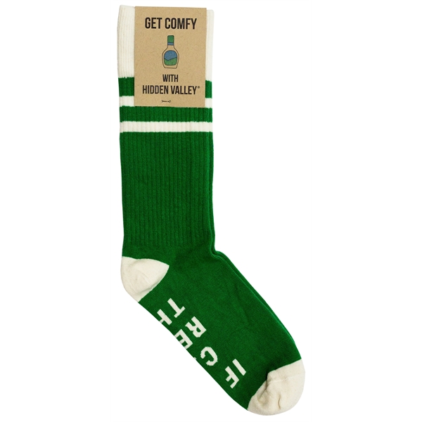 5 day turnaround. Complimentary mockups and design support. Made in USA.... from ASI 88072 Sock Club Enterprises LLC