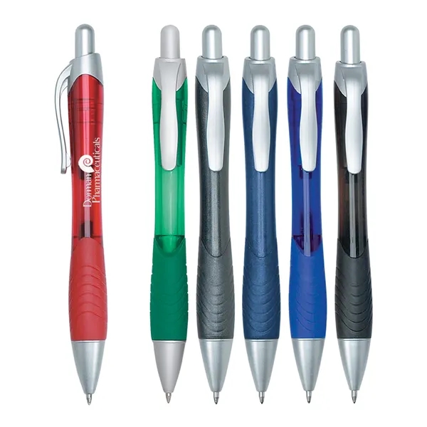 Gel pen with contoured rubberized grip for writing comfort and control.... from ASI 61125 Hit Promotional Products / Hit®