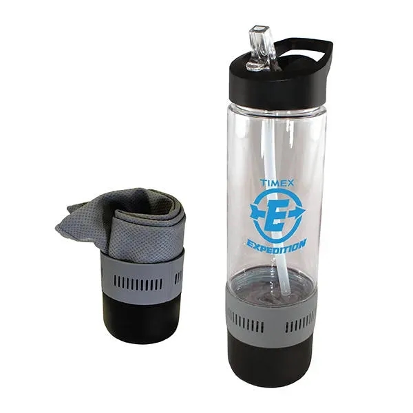 17 oz. Co-Poly Bottle with Cooling Towel... from ASI 30270 Aakron Line