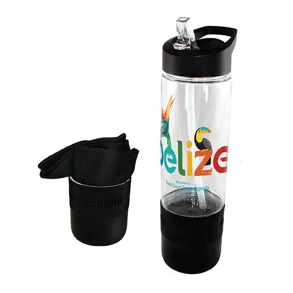 17 oz. Co-Poly Bottle with Cooling Towel, Full Color Digital... from ASI 30270 Aakron Line
