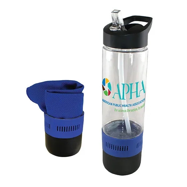 17 oz. Co-Poly Bottle with Cooling Towel, Full Color Digital... from ASI 30270 Aakron Line