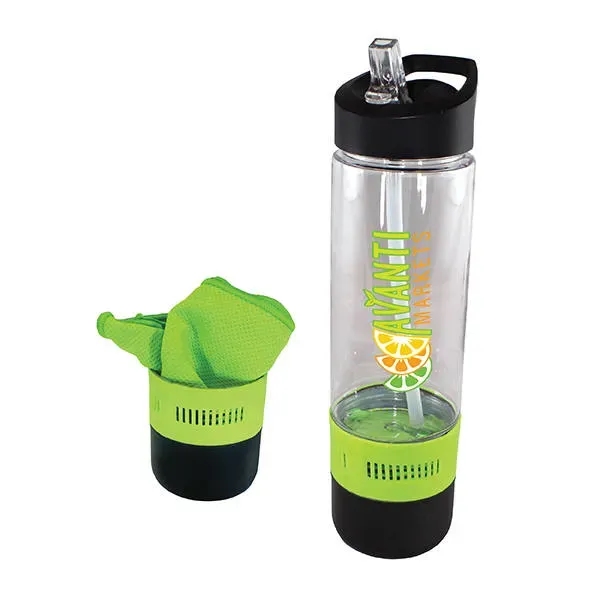 17 oz. Co-Poly Bottle with Cooling Towel, Full Color Digital... from ASI 30270 Aakron Line