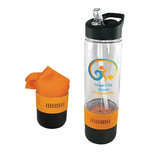 17 oz. Co-Poly Bottle with Cooling Towel, Full Color Digital... from ASI 30270 Aakron Line