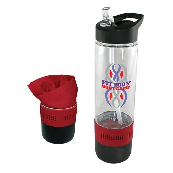 17 oz. Co-Poly Bottle with Cooling Towel, Full Color Digital... from ASI 30270 Aakron Line
