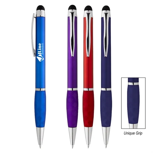 Twist-action ballpoint pen with stylus on one end... from ASI 61125 Hit Promotional Products / Hit®