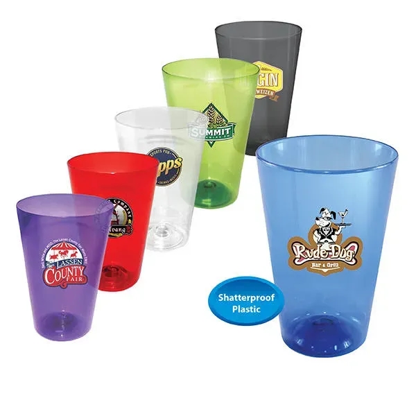 16 oz. Plastic Pint Glass, Full Color Digital... from ASI 30270 Aakron Line
