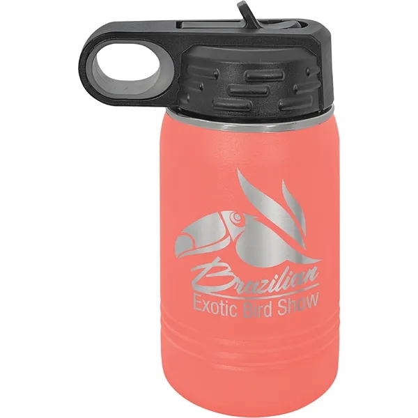 Polar Camel 12oz Stainless Steel Water Bottle. Screw on lid with... from ASI 74601 Calico