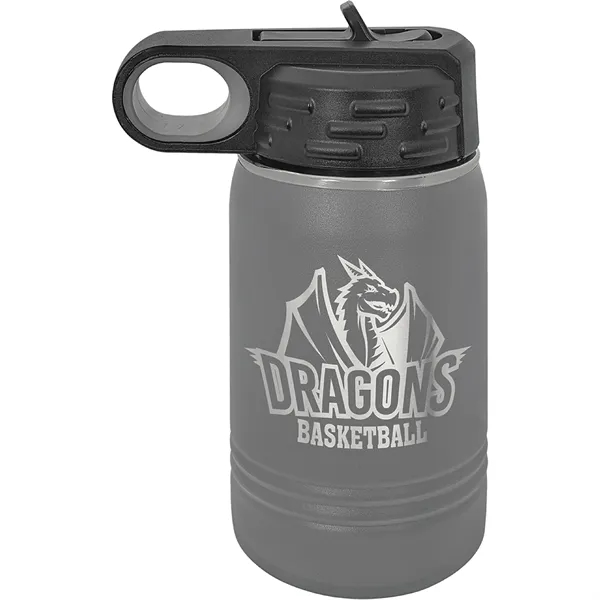 Polar Camel 12oz Stainless Steel Water Bottle. Screw on lid with... from ASI 74601 Calico