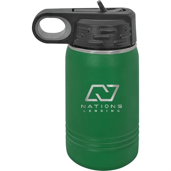 Polar Camel 12oz Stainless Steel Water Bottle. Screw on lid with... from ASI 74601 Calico