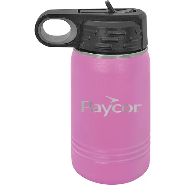 Polar Camel 12oz Stainless Steel Water Bottle. Screw on lid with... from ASI 74601 Calico