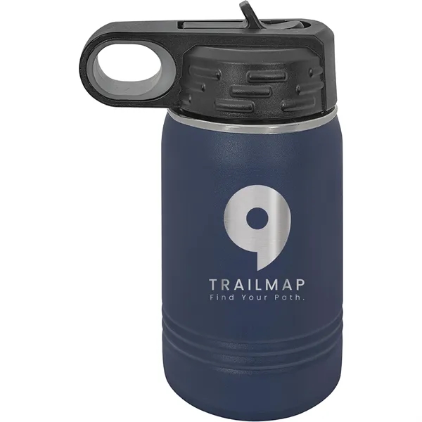 Polar Camel 12oz Stainless Steel Water Bottle. Screw on lid with... from ASI 74601 Calico