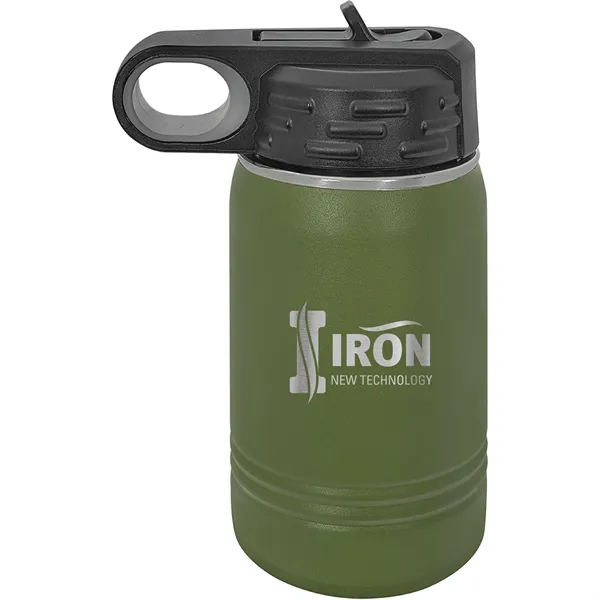 Polar Camel 12oz Stainless Steel Water Bottle. Screw on lid with... from ASI 74601 Calico