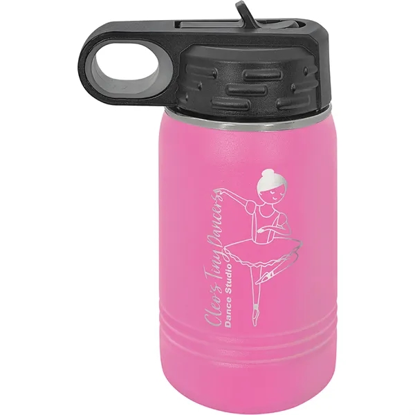 Polar Camel 12oz Stainless Steel Water Bottle. Screw on lid with... from ASI 74601 Calico