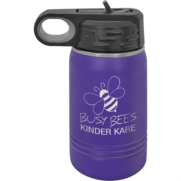 Polar Camel 12oz Stainless Steel Water Bottle. Screw on lid with... from ASI 74601 Calico