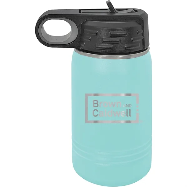 Polar Camel 12oz Stainless Steel Water Bottle. Screw on lid with... from ASI 74601 Calico
