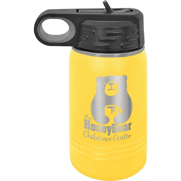 Polar Camel 12oz Stainless Steel Water Bottle. Screw on lid with... from ASI 74601 Calico