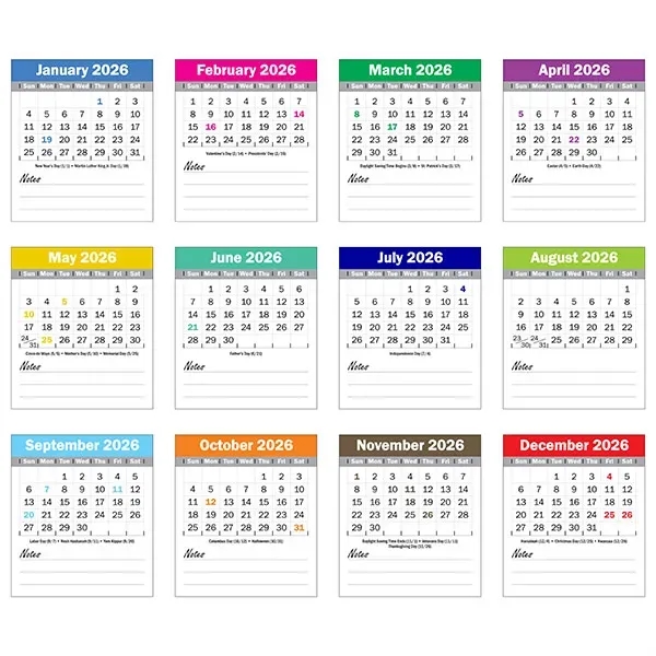 12-Month Calendar Magnet Pad - Tear-Off with Blank White Envelopes... from ASI 46719 Corner Lot Marketing Inc / CLMPromotions