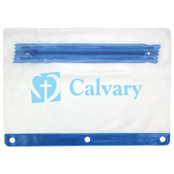 Translucent Vinyl Zippered Pack With Colored Trim... from ASI 30270 Aakron Line