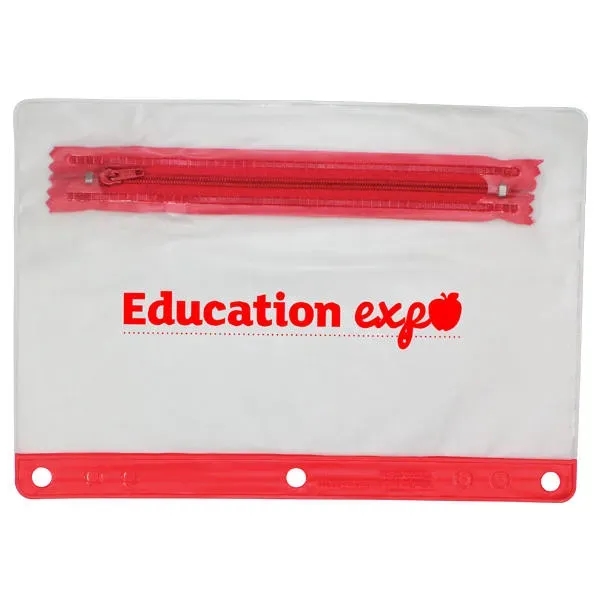 Translucent Vinyl Zippered Pack With Colored Trim... from ASI 30270 Aakron Line