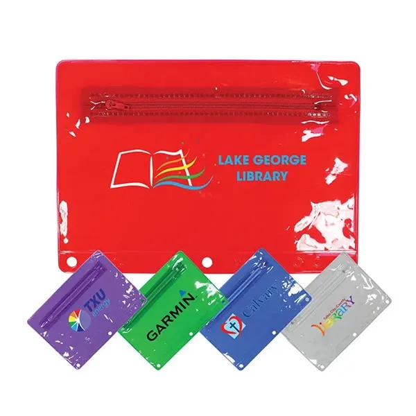 Premium Transparent Vinyl Zippered Pack, Full Color Digital... from ASI 30270 Aakron Line