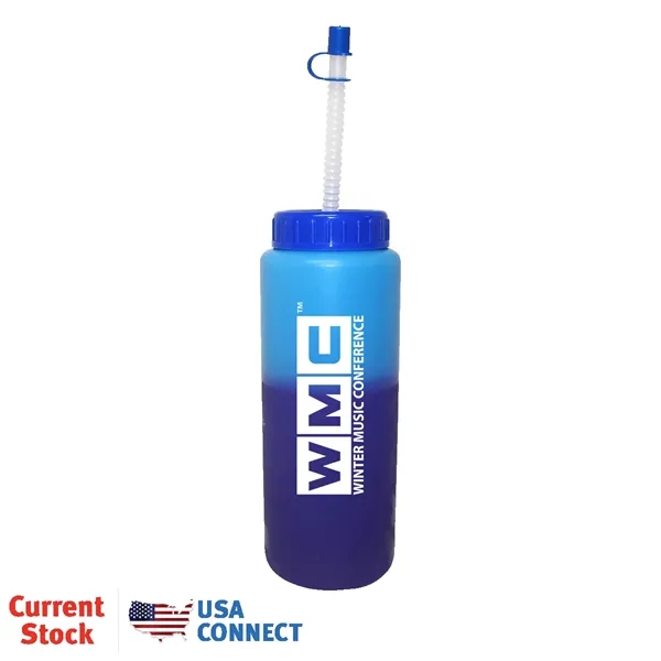 Mood™ 32 oz. Sports Bottle with Flexible Straw... from ASI 30270 Aakron Line