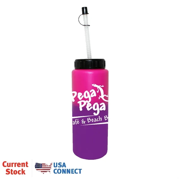 Mood™ 32 oz. Sports Bottle with Flexible Straw... from ASI 30270 Aakron Line