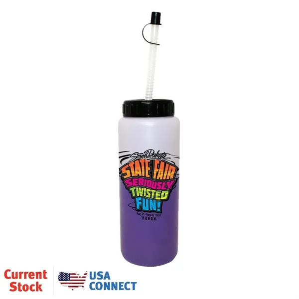 Mood™ 32 oz. Sports Bottle With Flexible Straw, Full Color... from ASI 30270 Aakron Line