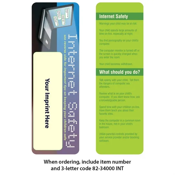 Bookmark, Full Color Digital (2 Side Custom Imprint)... from ASI 30270 Aakron Line
