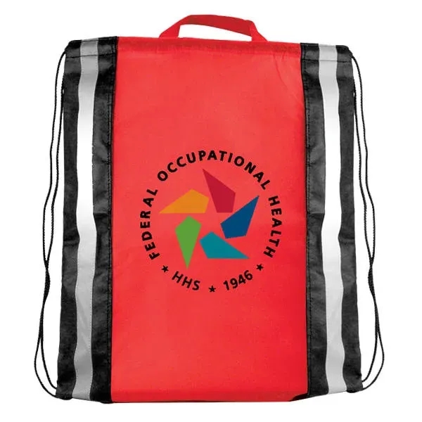 NW Reflective Drawstring Backpack, Full Color Digital... from ASI 30270 Aakron Line