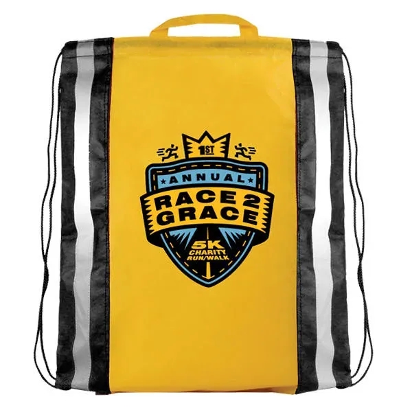 NW Reflective Drawstring Backpack, Full Color Digital... from ASI 30270 Aakron Line