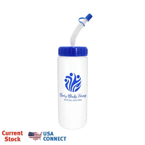 32 oz. Sports Bottle with Flexible Straw... from ASI 30270 Aakron Line