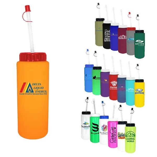 32 oz. Sports Bottle with Flexible Straw... from ASI 30270 Aakron Line
