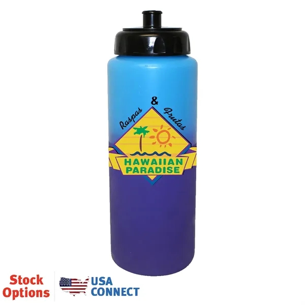 Mood™ 32 oz. Sports Bottle With Push 'n Pull Cap, Full... from ASI 30270 Aakron Line
