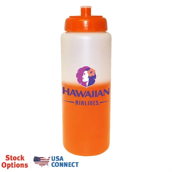 Mood™ 32 oz. Sports Bottle With Push 'n Pull Cap, Full... from ASI 30270 Aakron Line