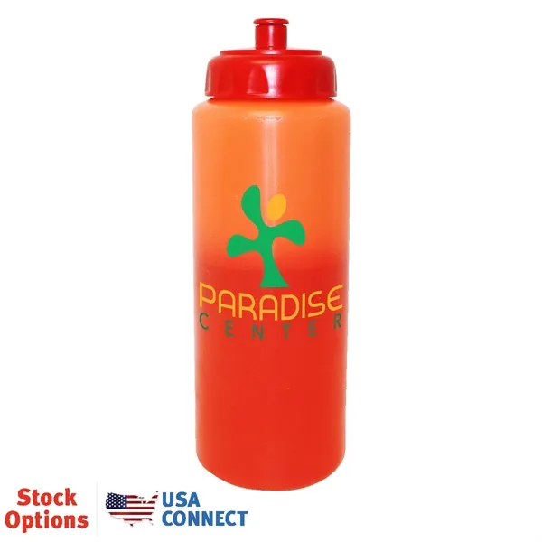 Mood™ 32 oz. Sports Bottle With Push 'n Pull Cap, Full... from ASI 30270 Aakron Line