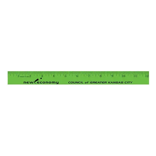 12" Enamel Wood Ruler - English Scale... from ASI 30270 Aakron Line