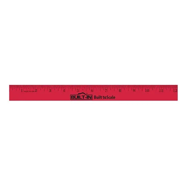12" Enamel Wood Ruler - English Scale... from ASI 30270 Aakron Line