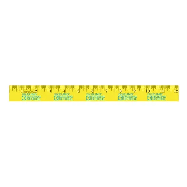 12" Enamel Wood Ruler - English Scale... from ASI 30270 Aakron Line