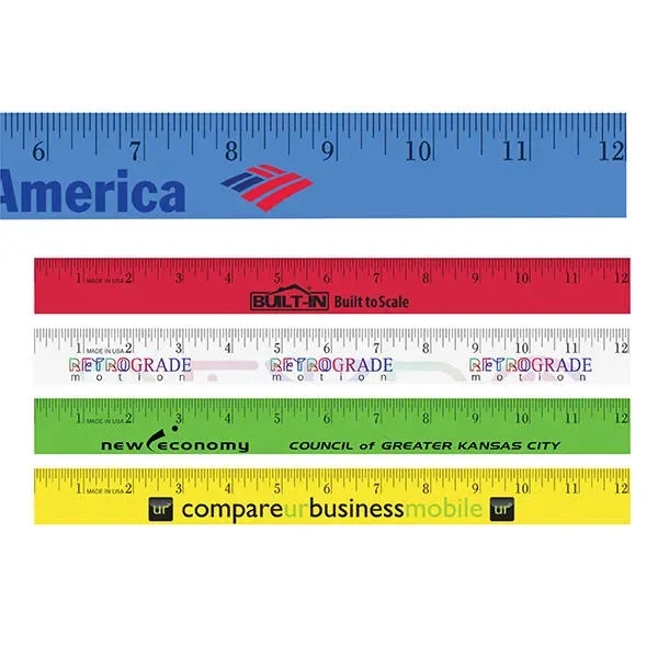 12" Enamel Wood Ruler - English Scale... from ASI 30270 Aakron Line