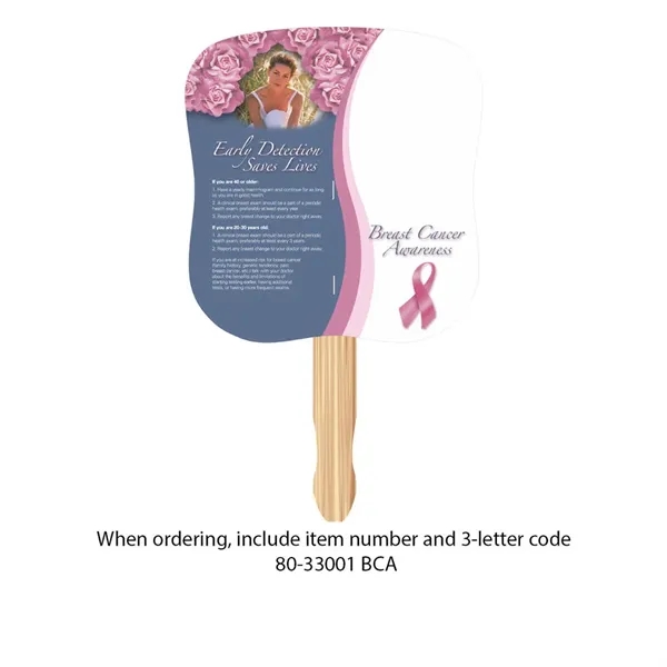 Hourglass Shape Hand Fan, Full Color Digital... from ASI 30270 Aakron Line