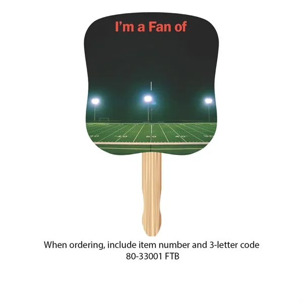 Hourglass Shape Hand Fan, Full Color Digital... from ASI 30270 Aakron Line