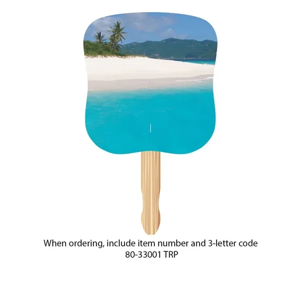 Hourglass Shape Hand Fan, Full Color Digital... from ASI 30270 Aakron Line