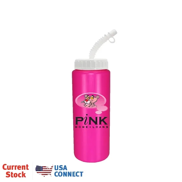 32oz. Sports Bottle With Flexible Straw, Full Color Digital... from ASI 30270 Aakron Line