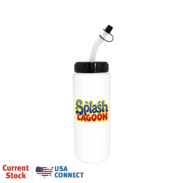 32oz. Sports Bottle With Flexible Straw, Full Color Digital... from ASI 30270 Aakron Line